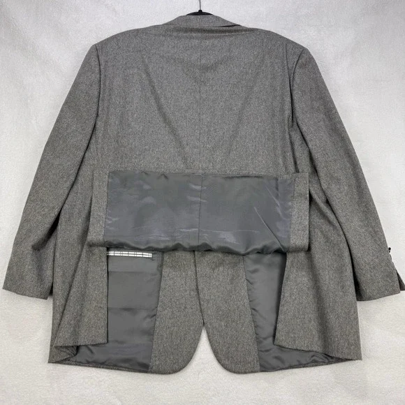 Hickey Freeman Blazer Men 50R Gray Milburn II 100% Cashmere Jacket Coat USA Made